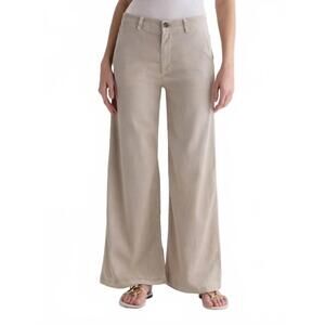 NEW AG JEANS women's caden wide leg pants in taupe